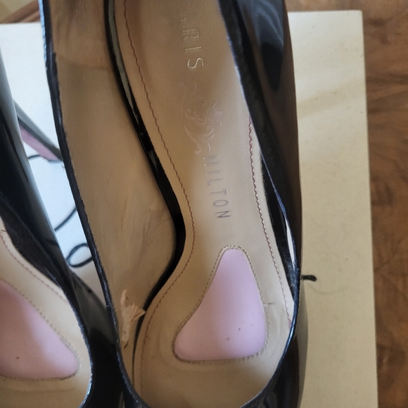 Paris Hilton green suade high heels - Picture 6 of 9